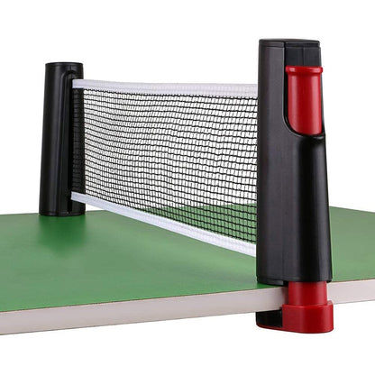 Retractable table tennis net