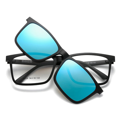 Sunglasses with multiple clips