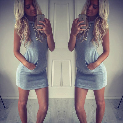 Casual Mouwloze Mini-jurk