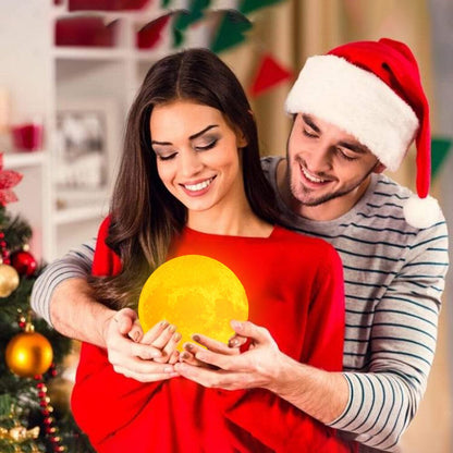 3D maanlamp met tekst