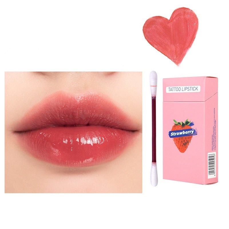 Cotton swab lipstick