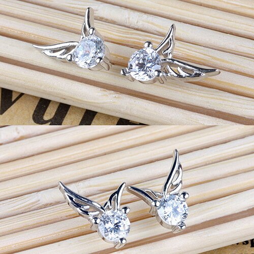 Angel Wings Silver-plated Earrings