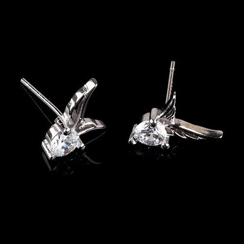 Angel Wings Silver-plated Earrings