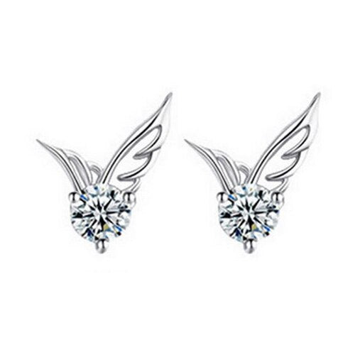 Angel Wings Silver-plated Earrings