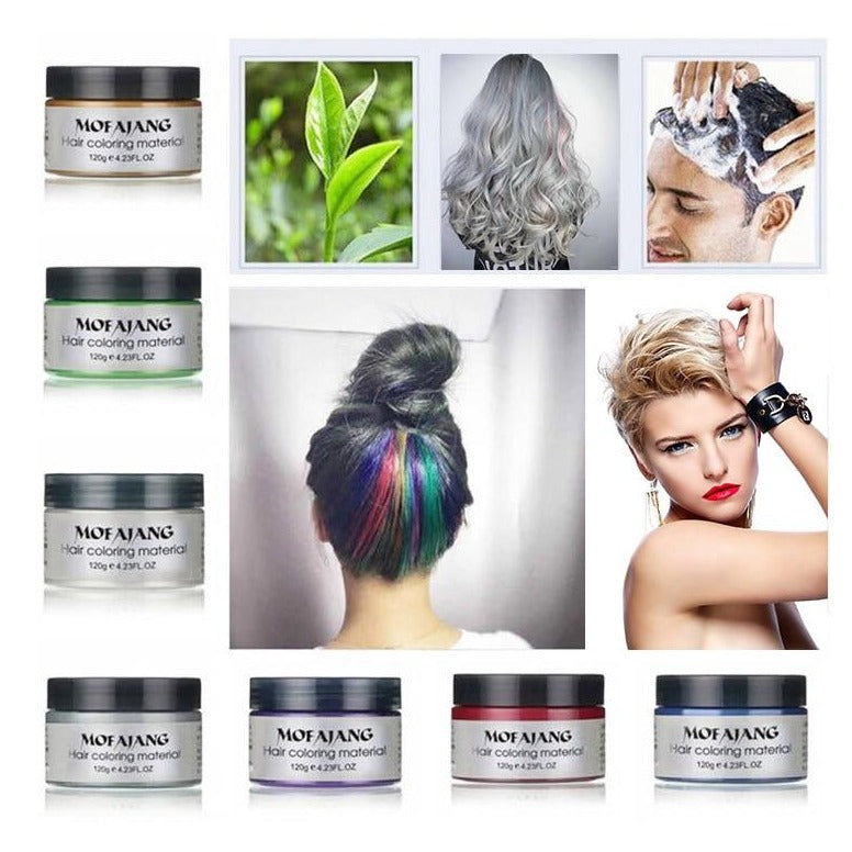 Hair colour wax