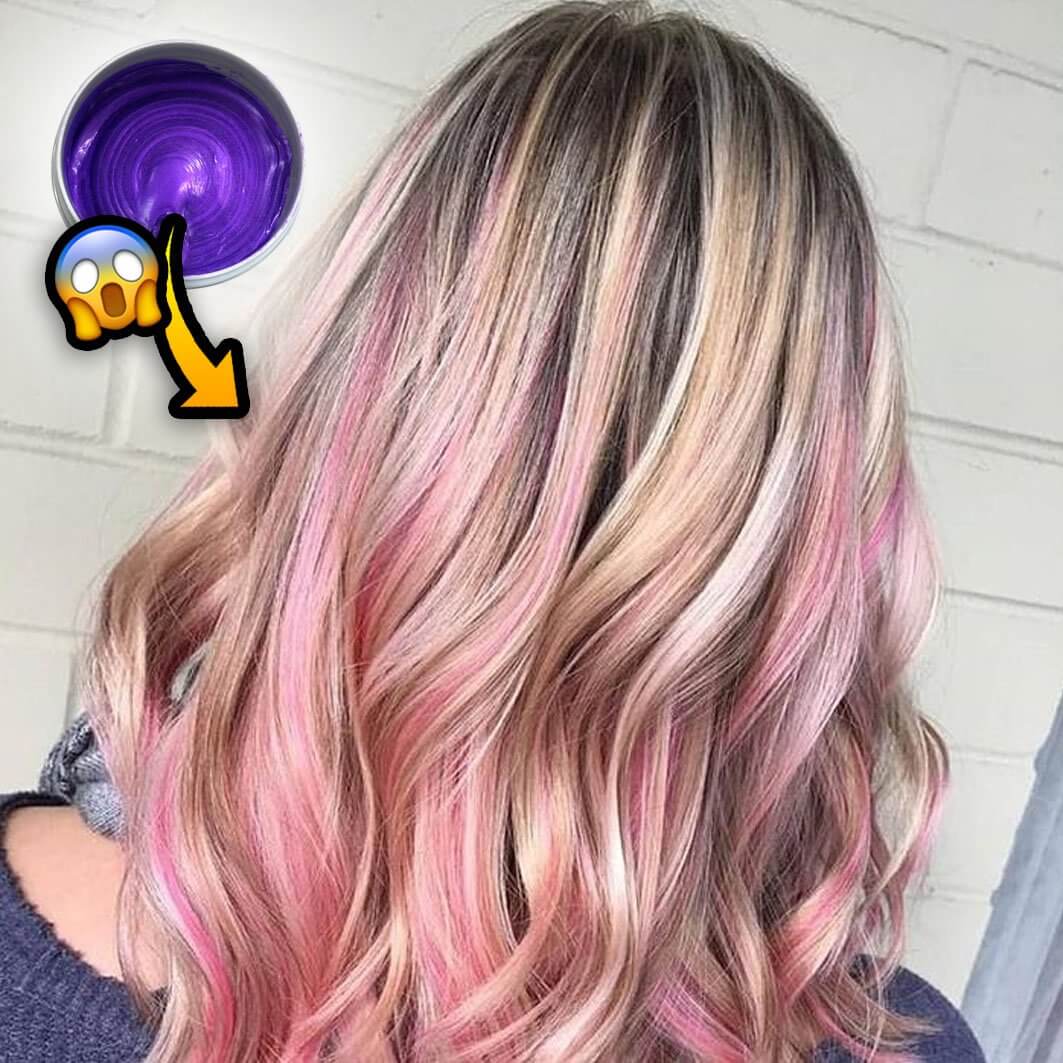 Hair colour wax