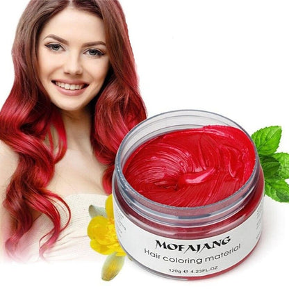 Hair colour wax