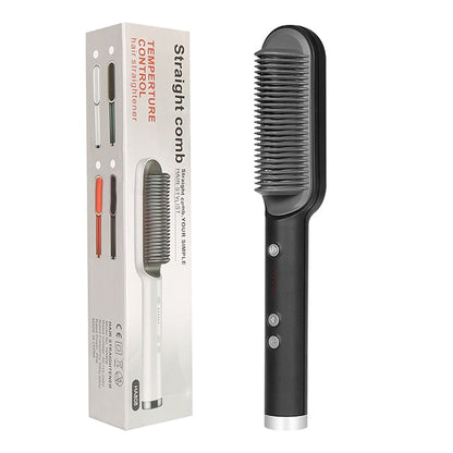 Hair straightener Brush Heated Comb
