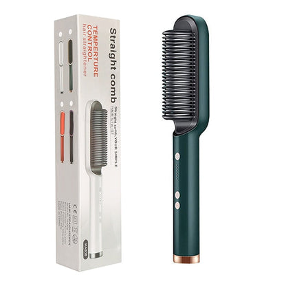 Hair straightener Brush Heated Comb