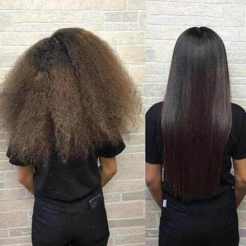Hair straightener brush