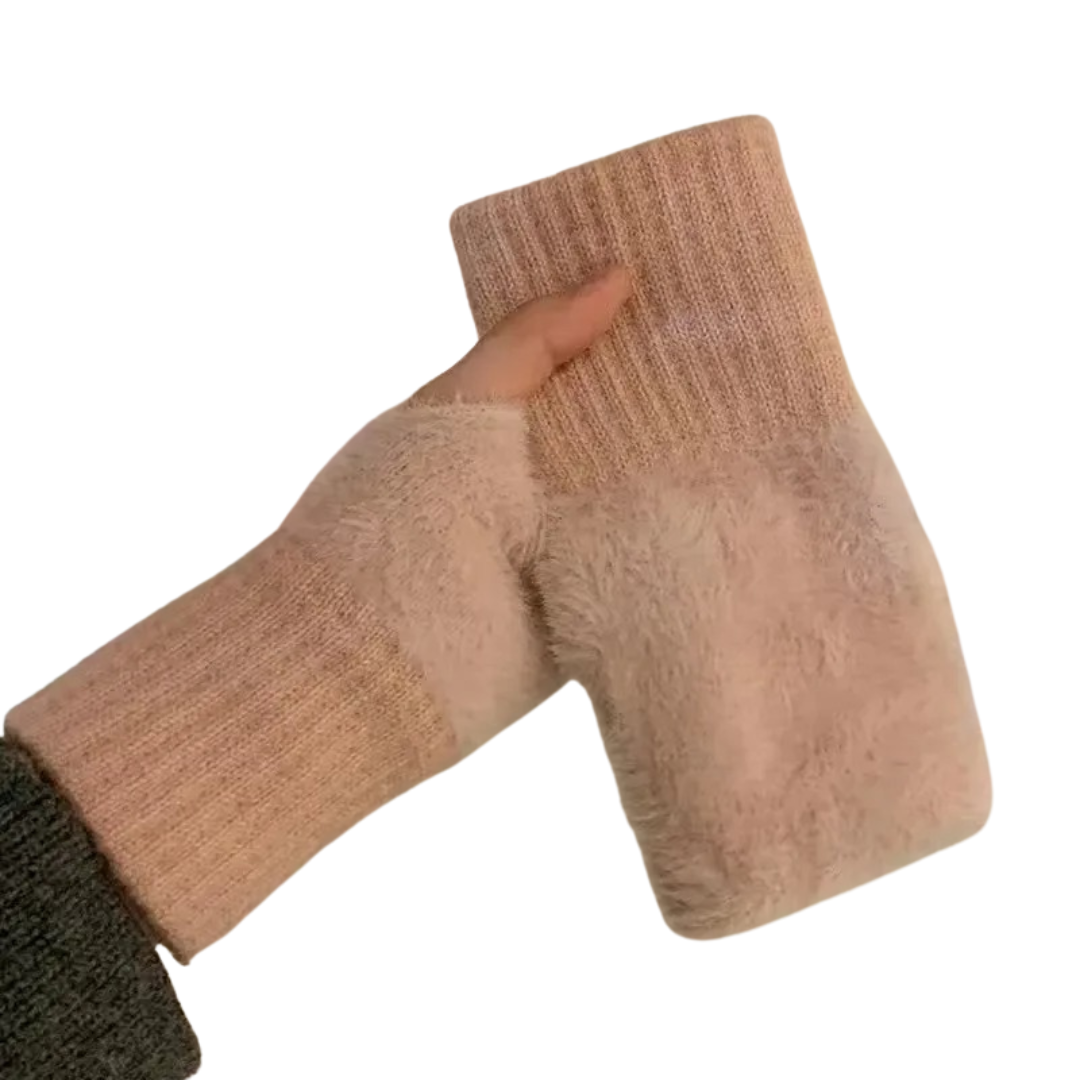 Half-Finger Fleece Gloves