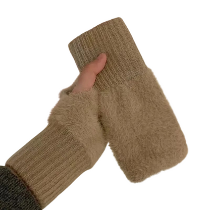 Half-Finger Fleece Gloves