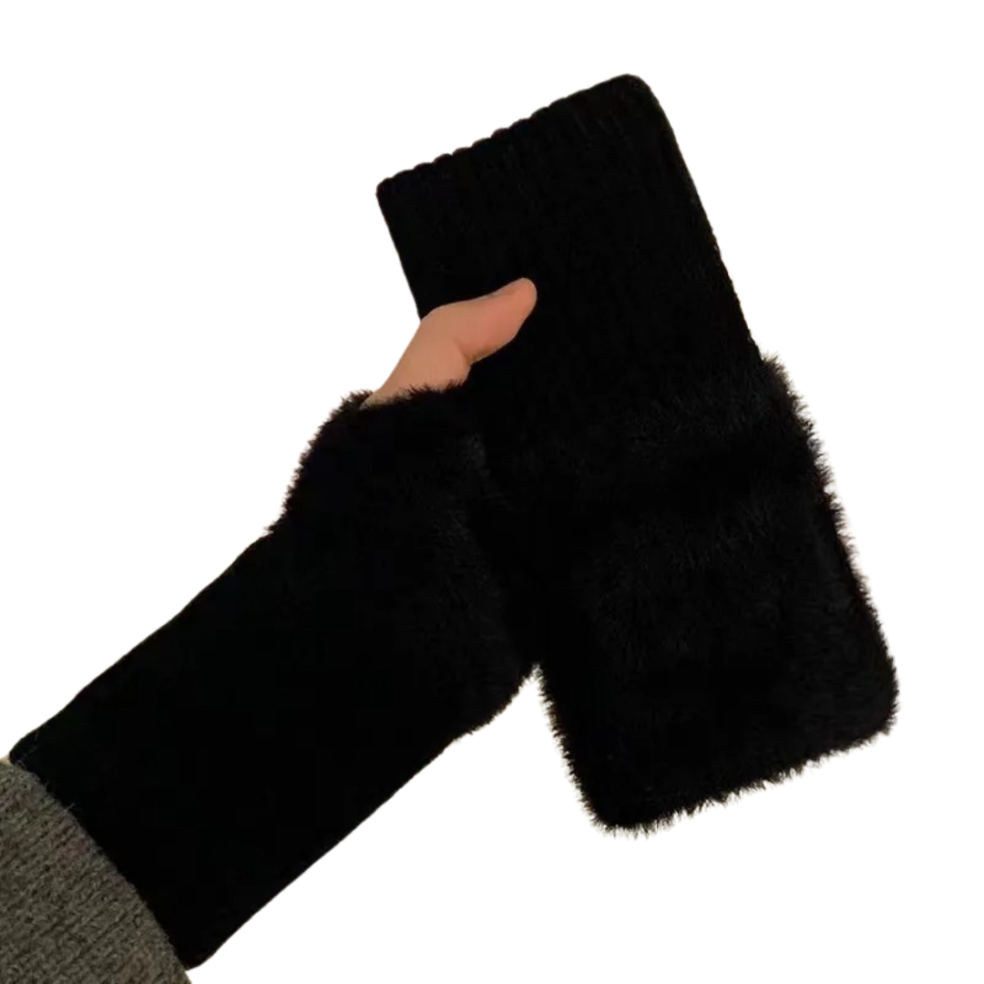 Half-Finger Fleece Gloves