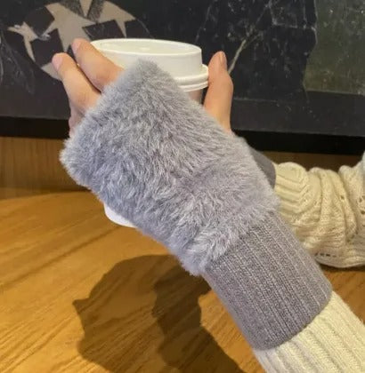 Half-Finger Fleece Gloves