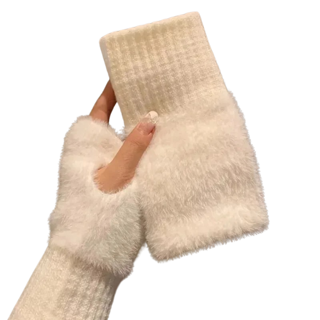 Half-Finger Fleece Gloves