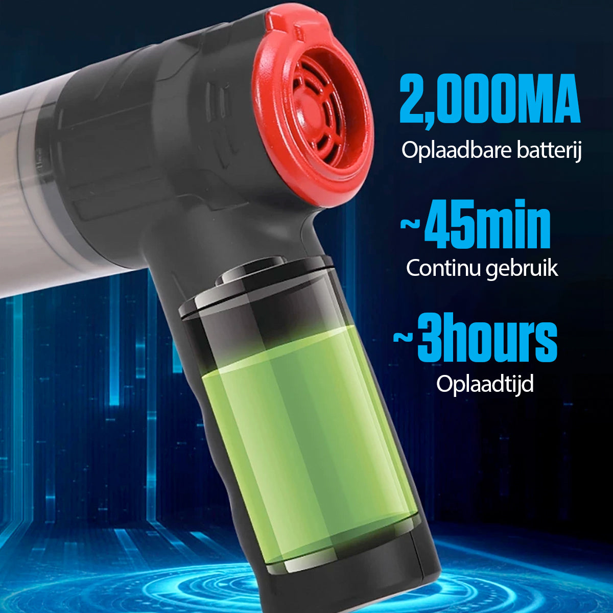 Handheld hoover and air blower