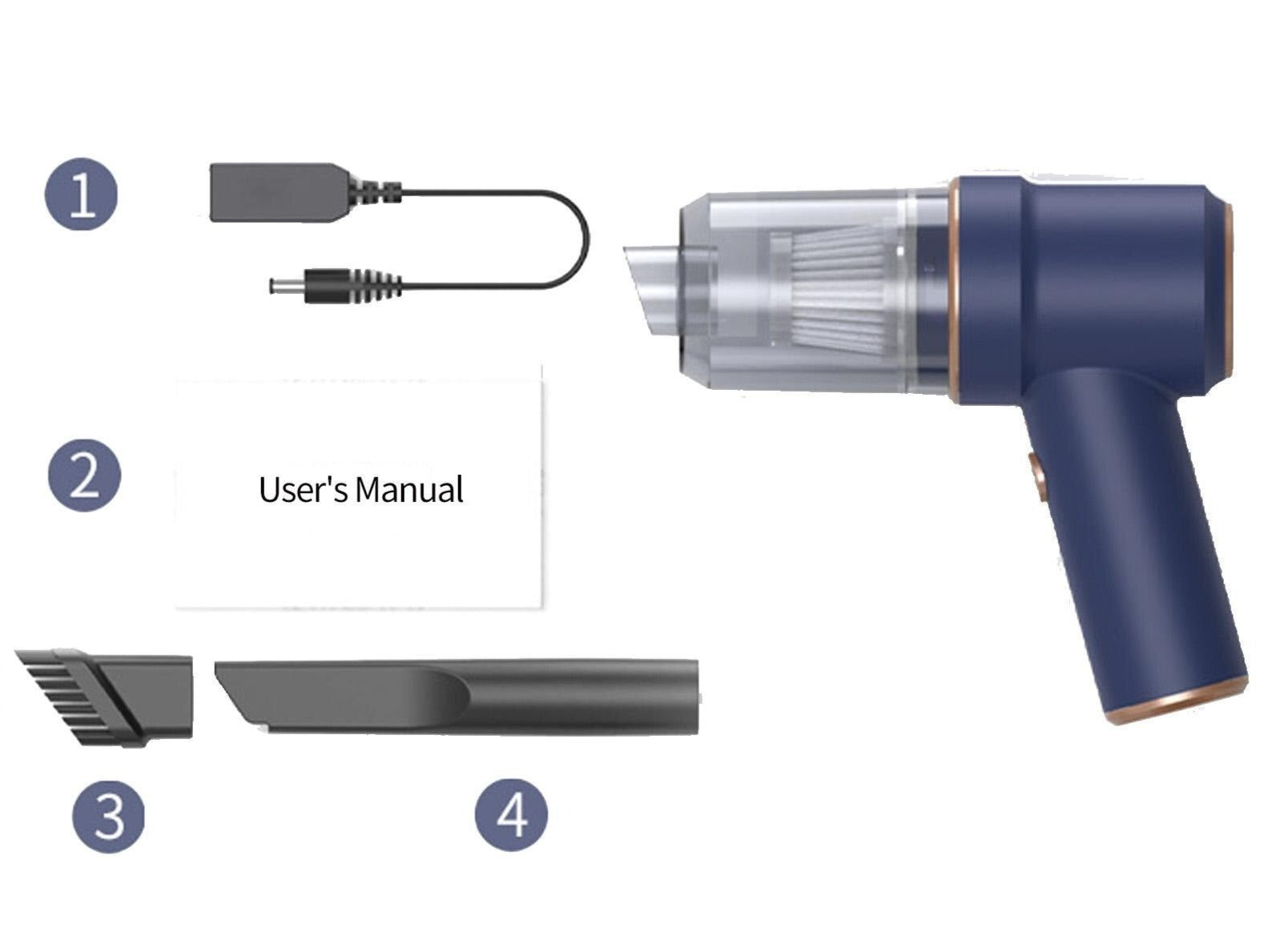 Handheld hoover and air blower