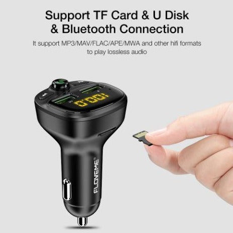 Hands-free Bluetooth car FM transmitter