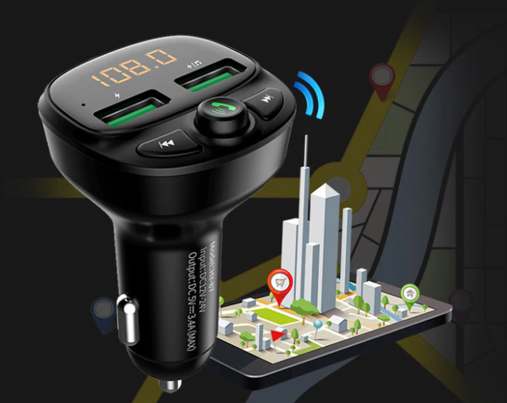 Hands-free Bluetooth car FM transmitter