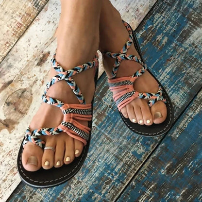 Handwoven Rope Flat Sandals