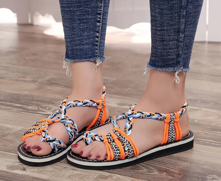 Handwoven Rope Flat Sandals