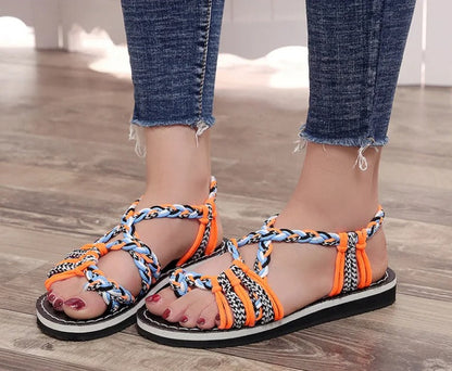 Handwoven Rope Flat Sandals