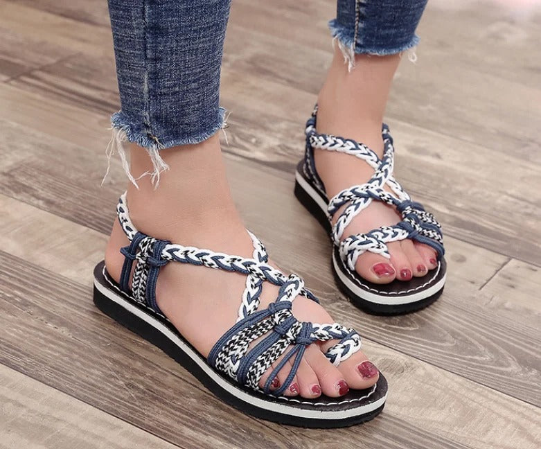 Handwoven Rope Flat Sandals