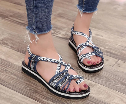 Handwoven Rope Flat Sandals