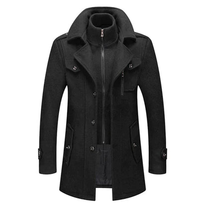 Men's Winter Coat Luxury Stylish Polyester for Cold Weather
