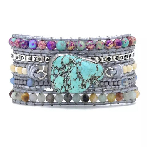 Healing Turquoise Protection Wrap Bracelet