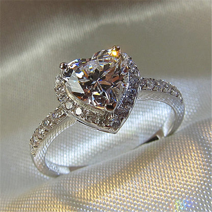Heart Cubic Zirconia Ring