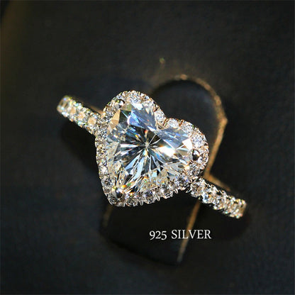 Heart Cubic Zirconia Ring