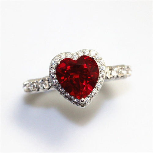 Heart Cubic Zirconia Ring