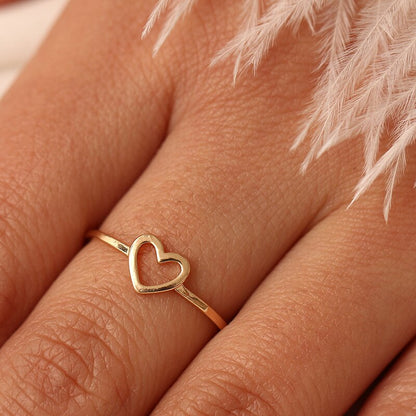 Heart-shaped promise ring