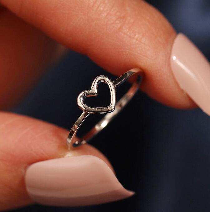 Heart-shaped promise ring