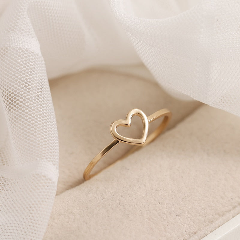 Heart-shaped promise ring
