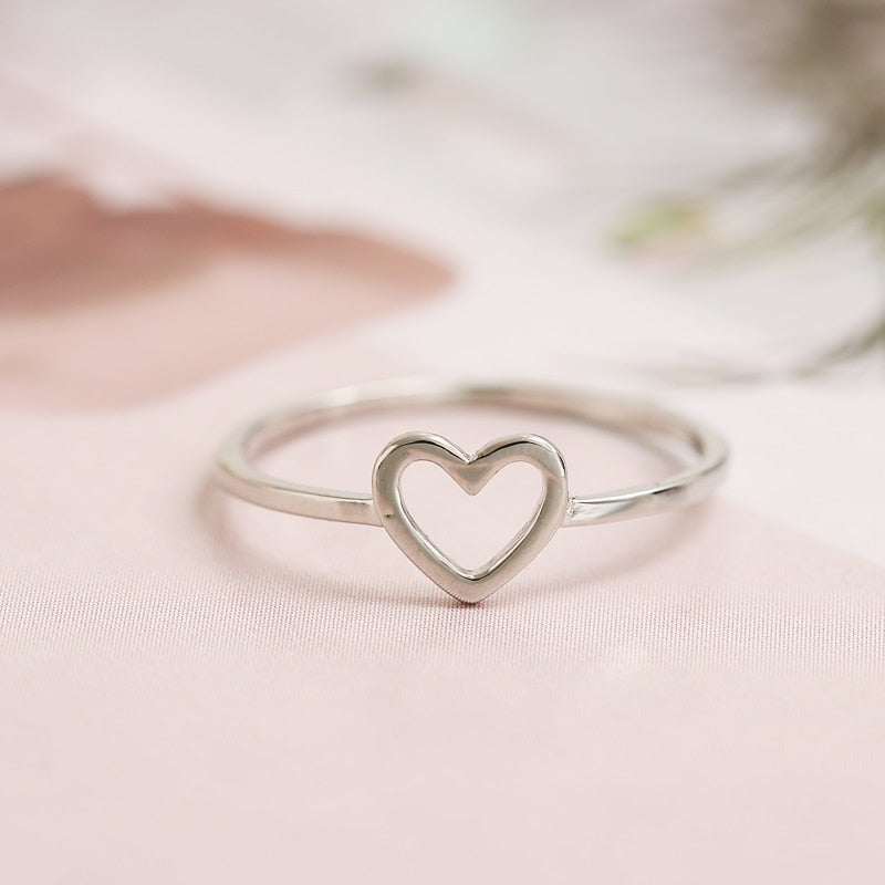 Heart-shaped promise ring