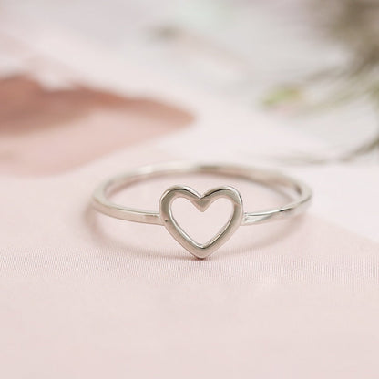 Heart-shaped promise ring