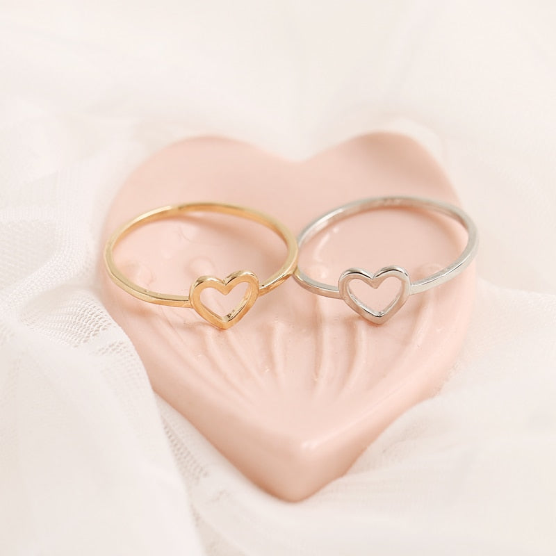 Heart-shaped promise ring