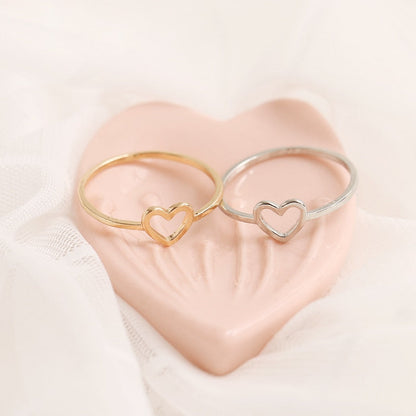 Heart-shaped promise ring