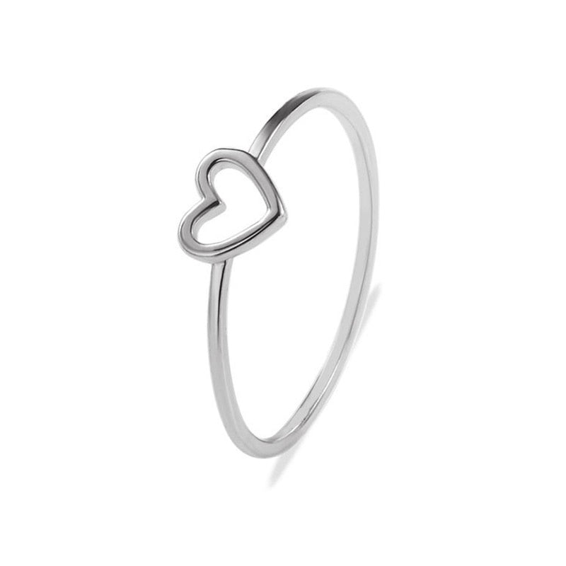 Heart-shaped promise ring