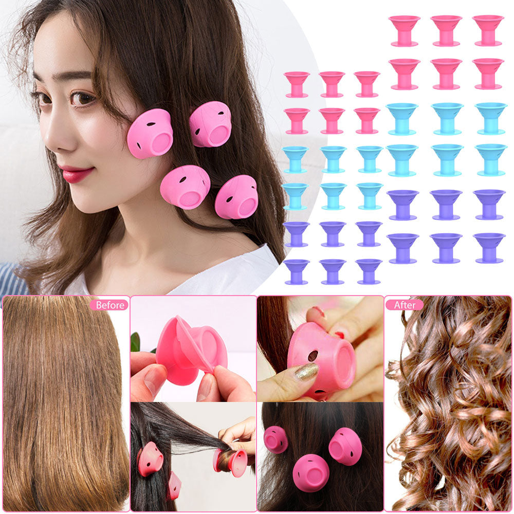 Heatless Silicone Hair Curlers (10pcs)