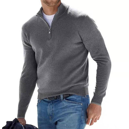 Heren Pullover V-hals Gebreid Comfortabel