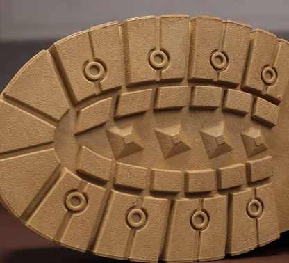 Men's Boots Patchwork Design Leather