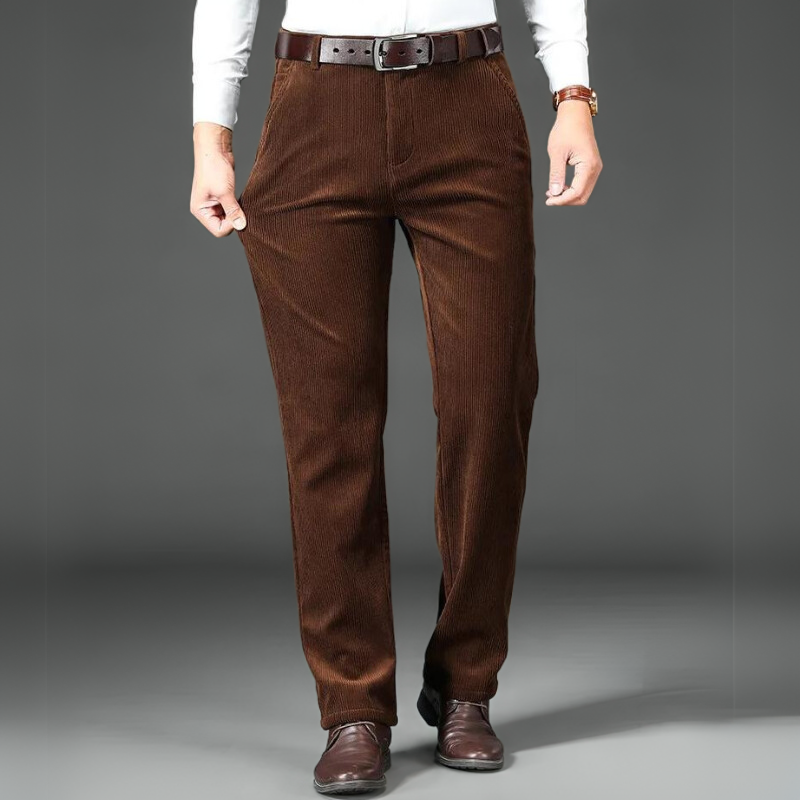 Men's trousers corduroy with fleece lining
