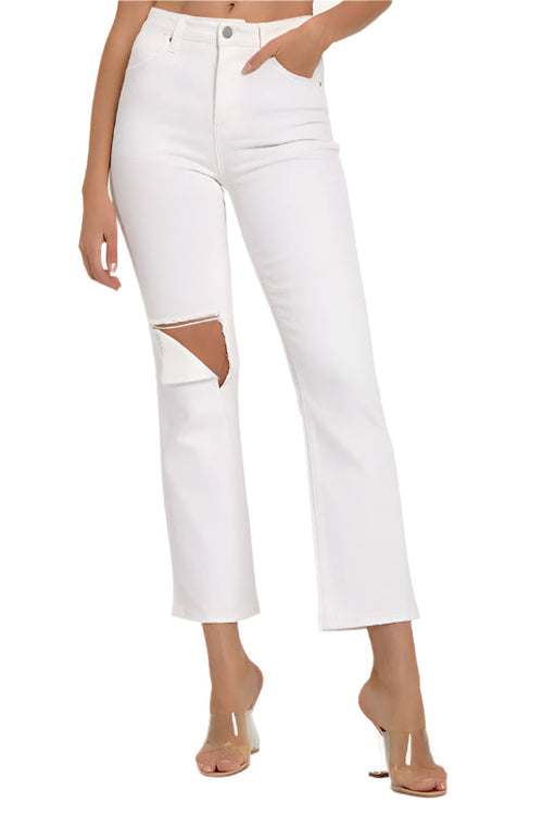 Lady Denim Jeans Distressed