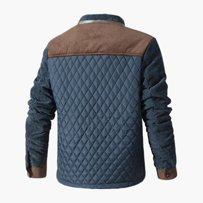 Men's Quilted Jacket with Contrast Details
