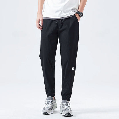 Men's Sweat Pants Modern Japanese Cotton With Elastic Waistband