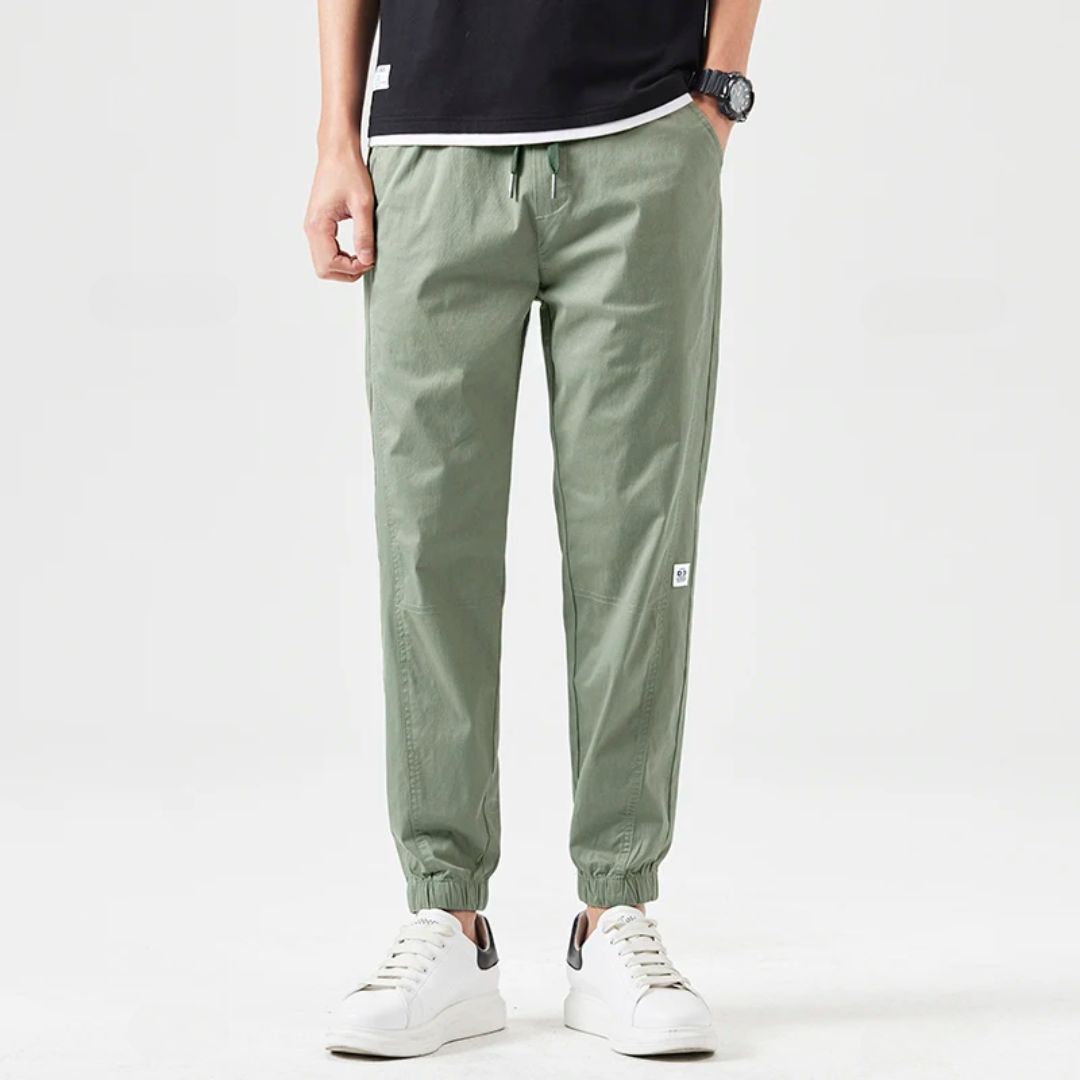 Men's Sweat Pants Modern Japanese Cotton With Elastic Waistband