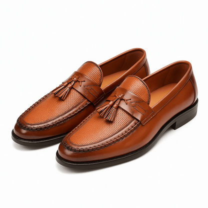 Men's Loafers With Woven Tassel Style